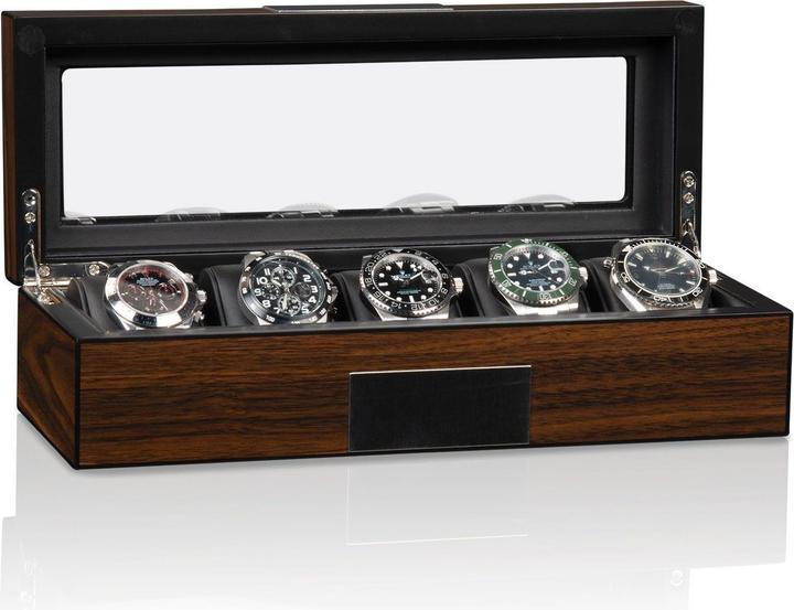 Heisse & Söhne Uhrenbox Monteray 5 - Walnuss