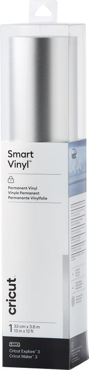 Cricut Film in vinile Smart Permanent 33 x 366 cm, 1 pezzo, argento (1 x)