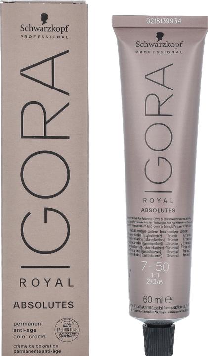 Image du produit Schwarzkopf Professional Igora Royal - 7-50 blond moyen doré naturel (Blond, Or)