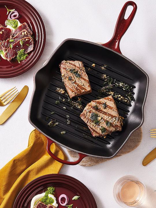 Actual product image Le Creuset Square grill pan SIGNATURE Rhone (Grill pan, Cast iron)