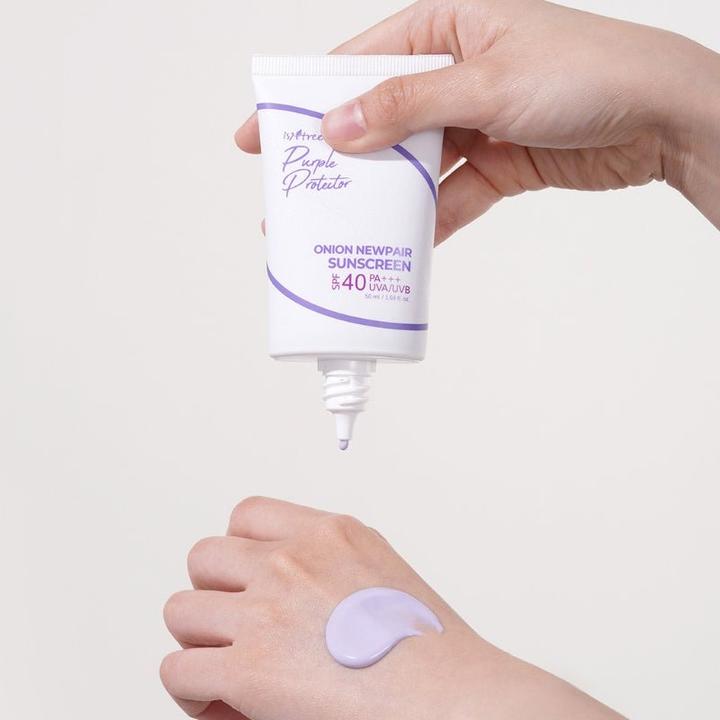 Actual product image Isntree - Onion Newpair Sunscreen Spf 40 Pa+++ (Sun cream face, 50 ml)