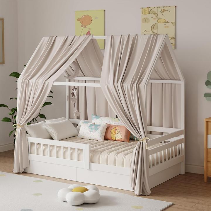 Zdada 2-teiliges Betthimmel-Set für Hausbetten (2 Stück)