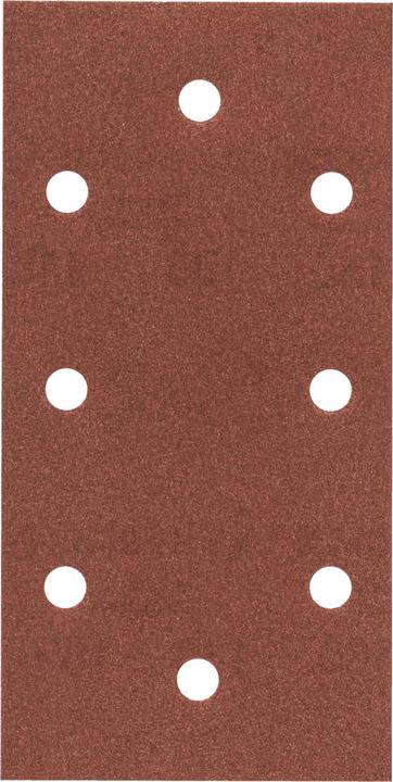 Image du produit Bosch Professional Zubehör Feuille abrasive C430, 93 x 186 mm, 2x40, 3x80, 3x120, 2x180, 8 trous, pack de 10 (40, 80, 120, 180)