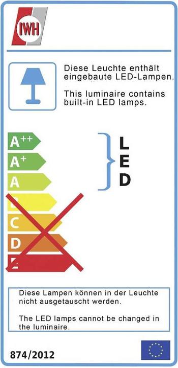 Energie-Label IWH LED Linienleuchte