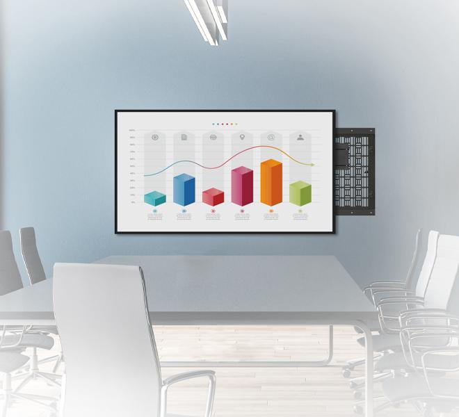 Image du produit Btech B-TECH Support mural pour stockage AV BT7888/B (Mur, 10 kg)