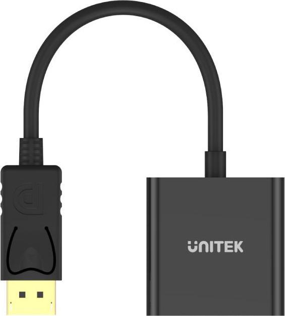 Produktbild Unitek Adapteris AV DisplayPort - D-Sub (VGA) schwarz (Y5118E) (VGA, 10 cm)