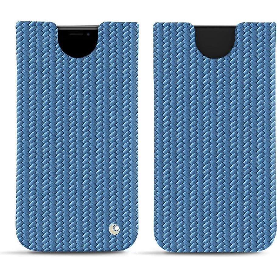 Noreve Lederschutzhülle (Apple iPhone XS Max), Smartphone Hülle, Blau