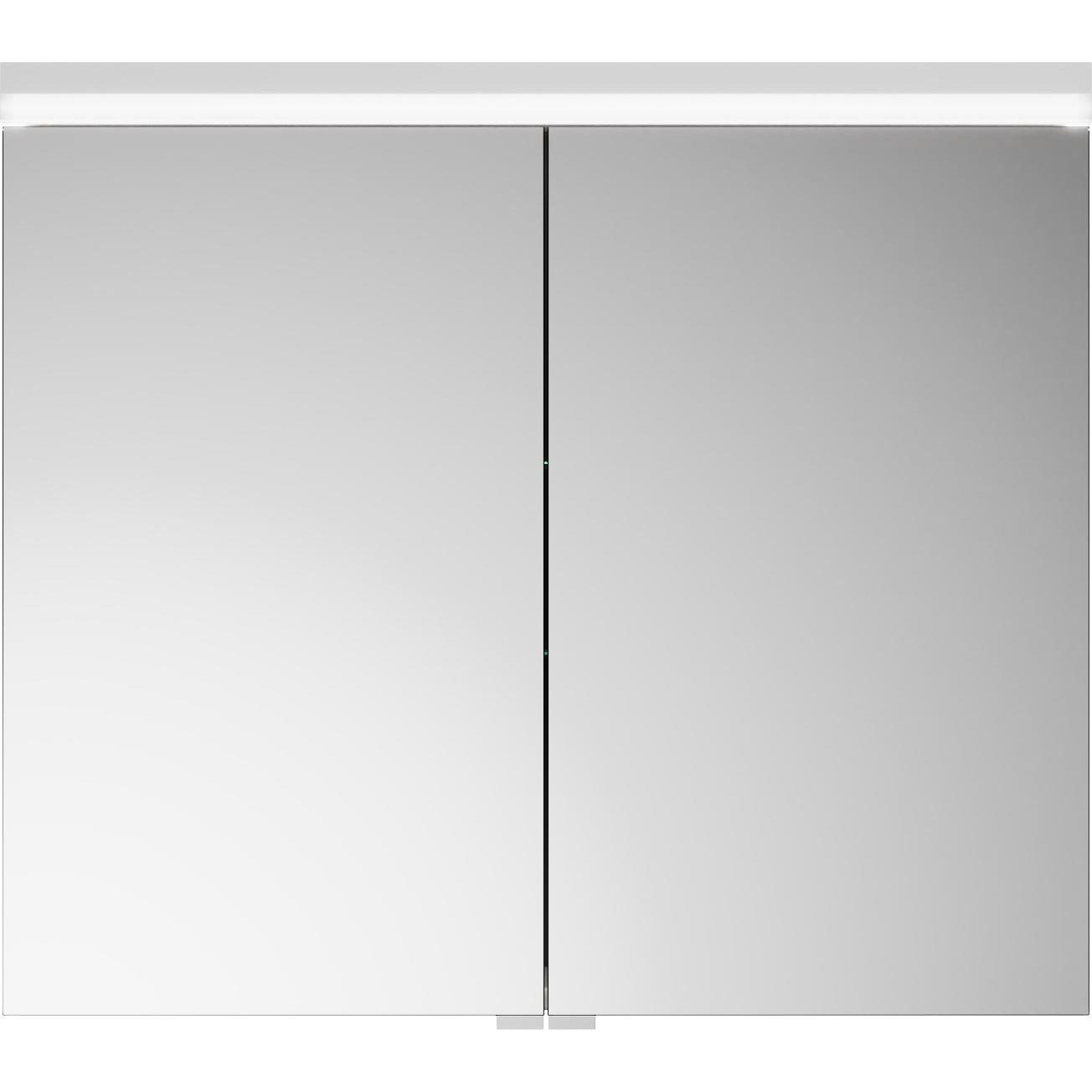 burgbad, Spiegelschrank, Lin20 Spiegelschrank LED-Beleuchtung,2 Türen, 800x700x170mm