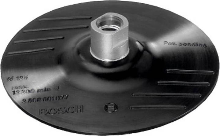 Image du produit Bosch Zubehör Plateau de ponçage en caoutchouc pour meuleuse d'angle, système auto-agrippant, 115 mm