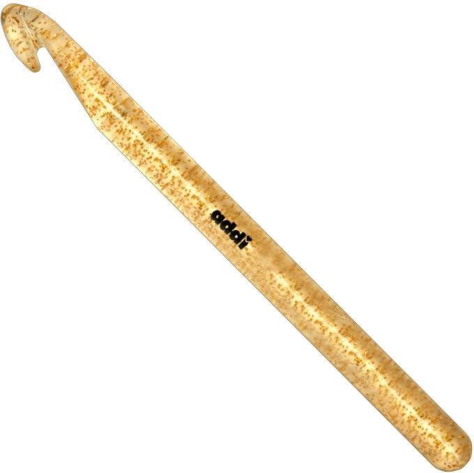 Actual product image addi Wool crochet hook + glitter 7.00 mm 15 cm