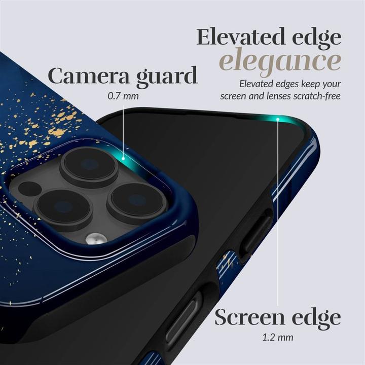 Immagine prodotto Mio Back panel cover Midnight Sparkle Magsafe Case Compatible for iPhone 13/14/15 (Apple iPhone 13, Apple iPhone 14, Apple iPhone 15)