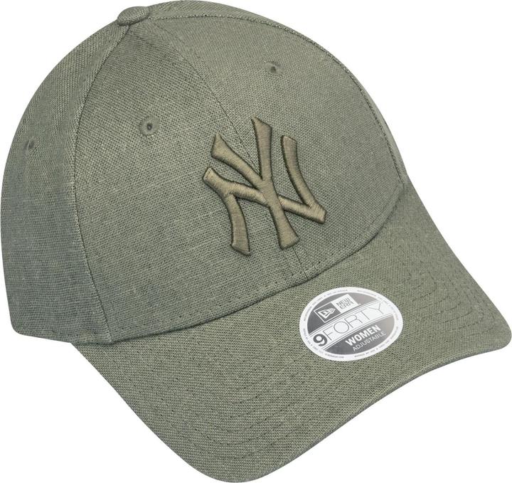 Actual product image New Era 9Forty Damen Cap - Leinen New York Yankees Oliv