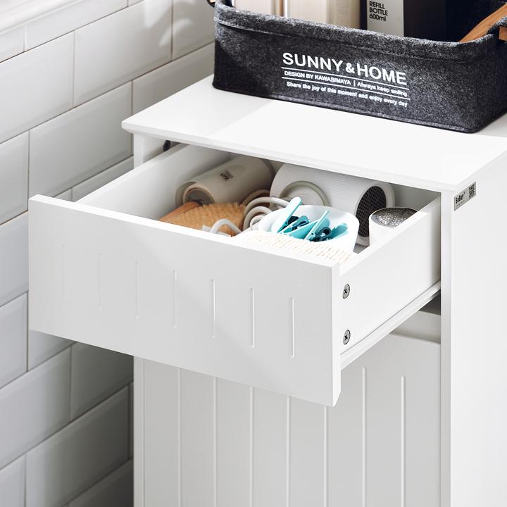 Actual product image SoBuy Laundry cupboard with fold-out laundry chest (40 x 39 x 86 cm)