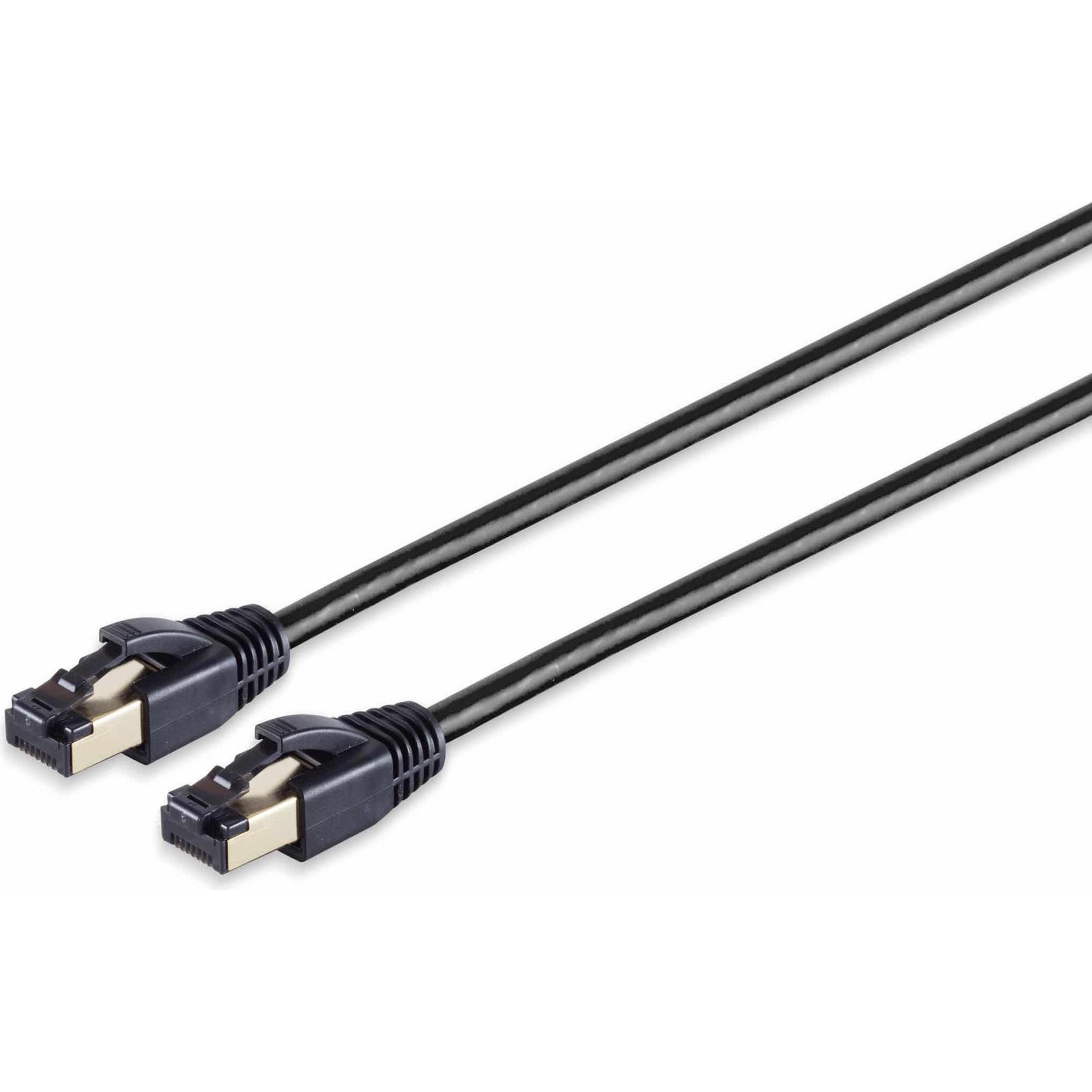 Shiverpeaks Helos Patchkabel F/FTP Cat 8.1 schwarz 0,5m -Twisted Pair, doppelt geschirmt, 4 x 2 x AWG 26 (F/FTP, CAT8.1,...