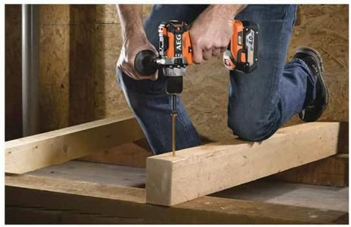 Actual product image AEG Compact Hammer Drill, 18V, 13mm, 2 Speeds, 2 Batteries, High Torque