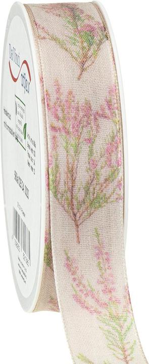 Produktbild Viana Geschenkband mit Heidekraut-Motiv für kreative Dekorationen im Herbst