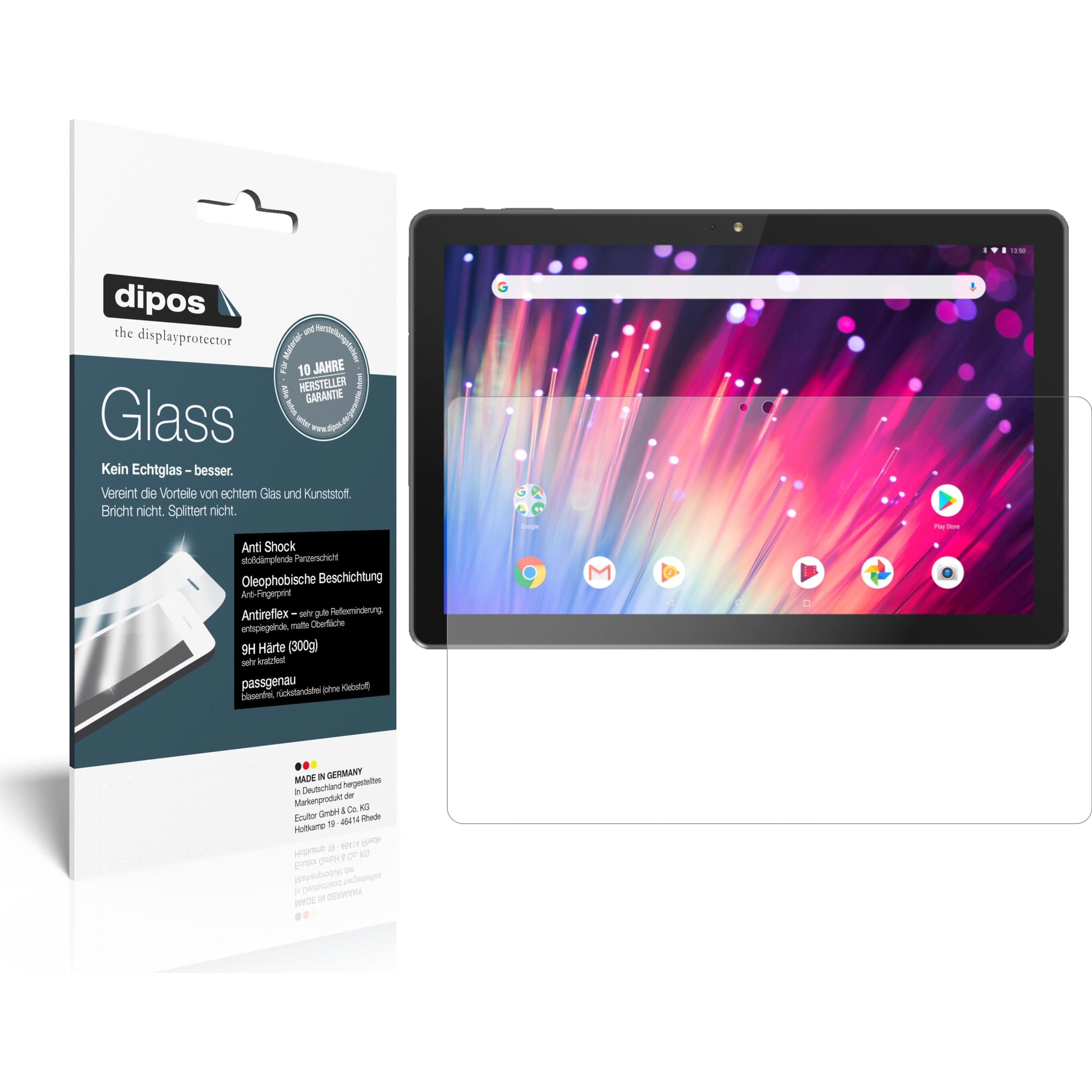 Dipos Displayschutz Anti-Shock (2 Stück, PET 100), Tablet Schutzfolie