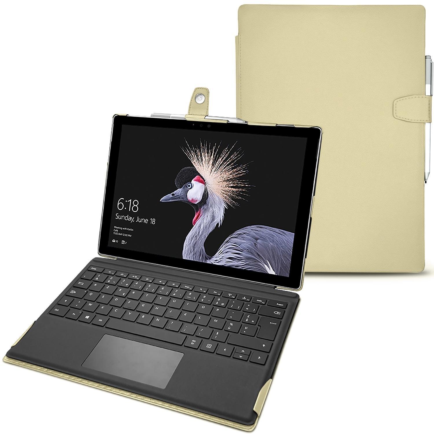 Noreve Lederschutzhülle (12.30", Microsoft), Notebooktasche, Beige
