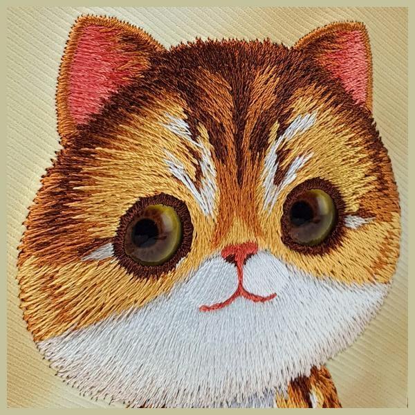 Actual product image Nimmy case iPhone 15 Pro Max 6.7" khaki Big Eyed Pet 2.0 Cat (Apple iPhone 15 Pro Max)