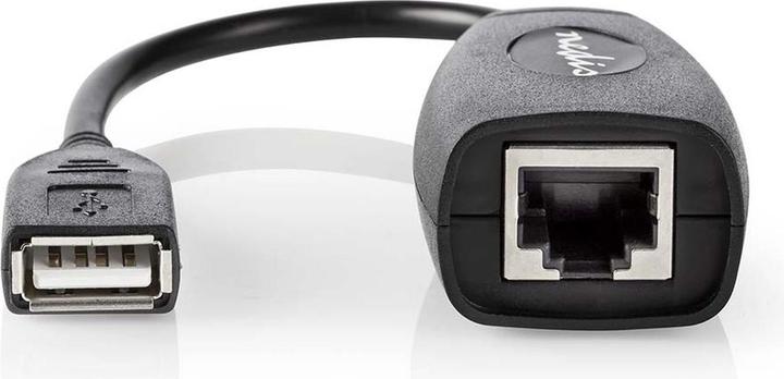 Produktbild Nedis Aktive USB-Kabel | USB 1.1 | USB-A Stecker | RJ45 Buchse | 12 Mbps | 0.20 m | Rund | Vernickel (0.20 m, USB 1.1)