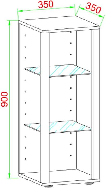 Actual product image VCM Glasol (35 x 35 x 90 cm)