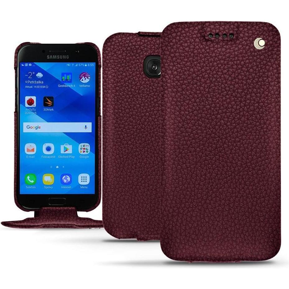 Noreve Lederschutzhülle vertikal (Samsung Galaxy A3 (2017)), Smartphone Hülle, Violett