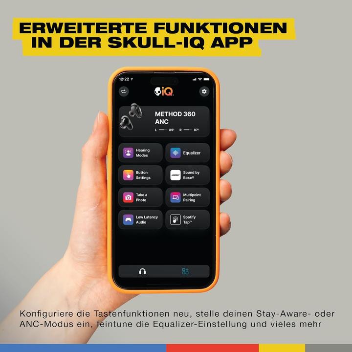 Immagine prodotto Skullcandy Method 360 ANC In-Ear True Wireless Plasma (ANC, 40 h, Senza fili)