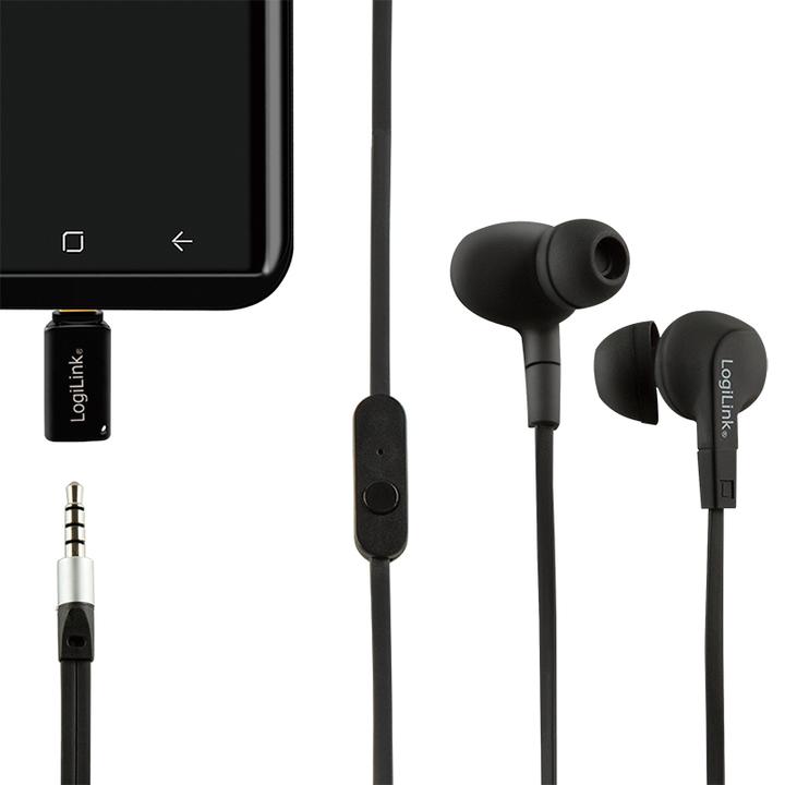 Produktbild LogiLink USB-C zu 3.5 mm (Digital -> Analog)