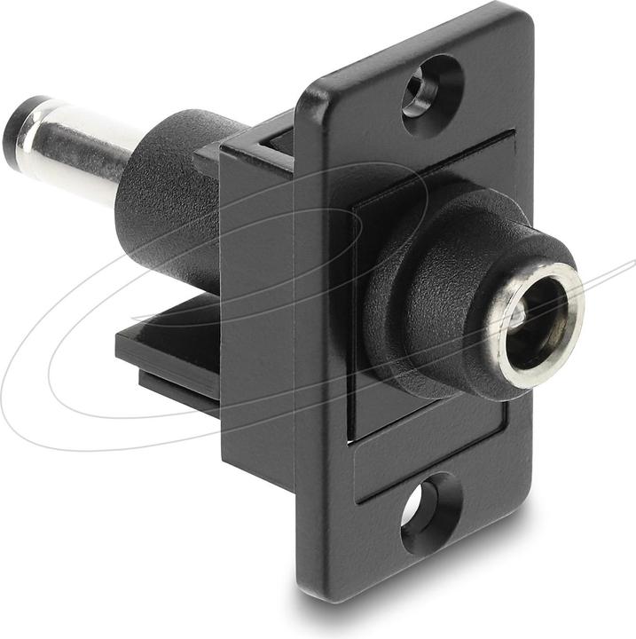 Produktbild Delock Panel Mount DC 5,5 x 2,5 mm Buchse zu DC 5,5 x 2,5 mm