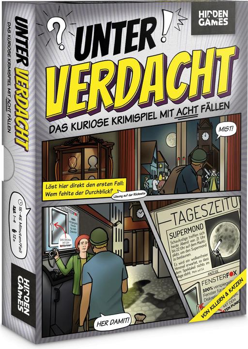 Actual product image Hidden Games Under suspicion: Of killers and cats - crime game (German, 1 - 4 Players)