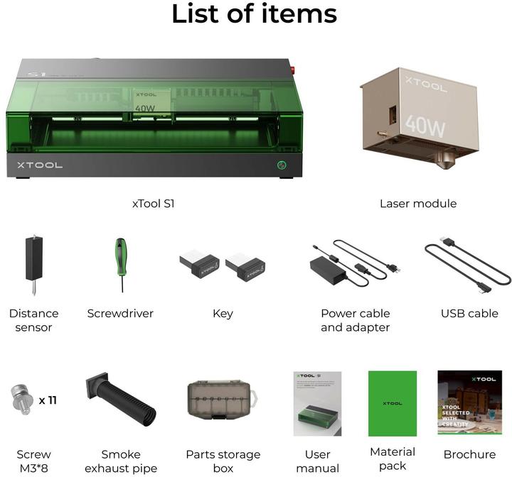 Produktbild XTool S1 Dioden Laserschneider