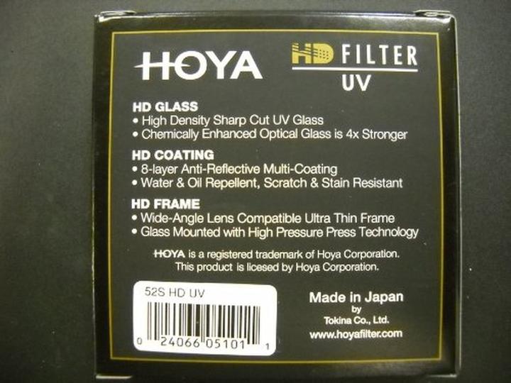 Produktbild Hoya HD UV(0) Filter (52 mm, UV-Filter)