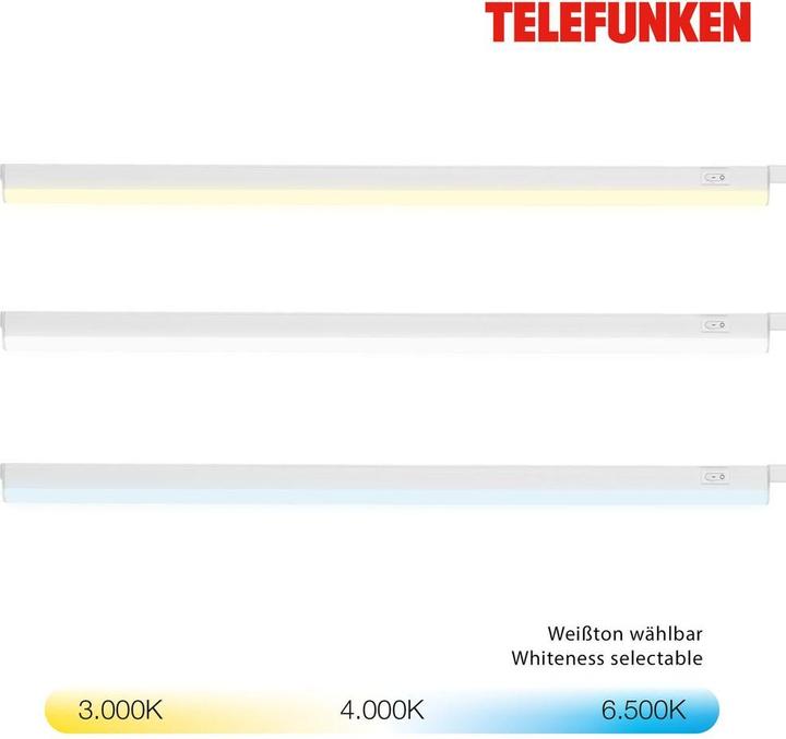 Actual product image Telefunken LED Unterbauleuchte, weiss, 1xLED-Platine/9W (900 lm)