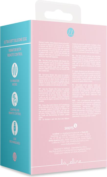 Produktbild Shots Ultra Soft Silicone Egg Vibrator with Remote Control