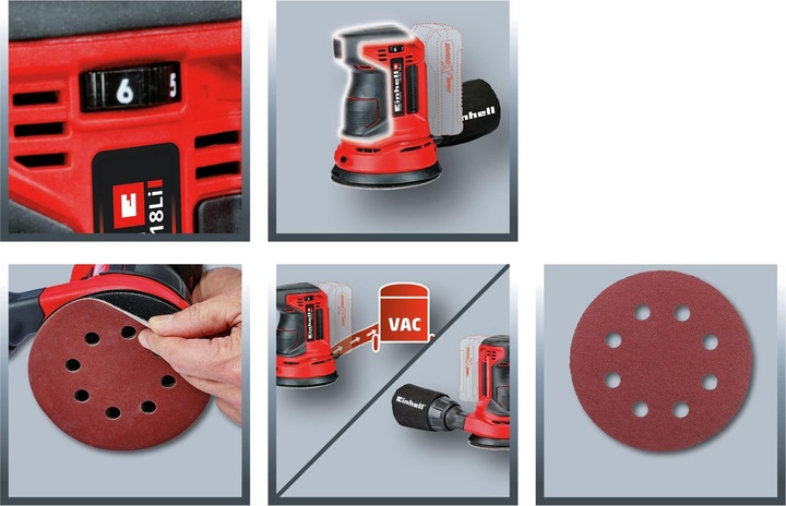 Immagine prodotto Einhell TE-RS 18 Li (Levigatrici rotorbitali, 0 W)