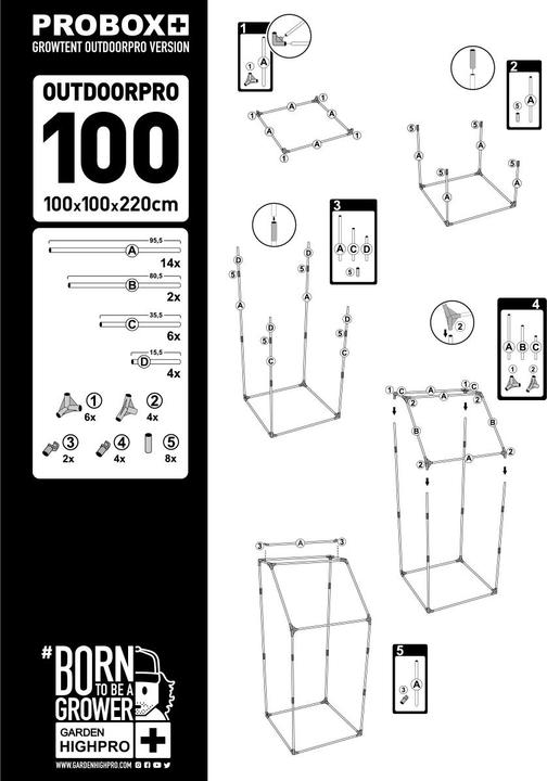 Actual product image Garden HighPro Garden High Pro Pro Box Outdoorpro 100