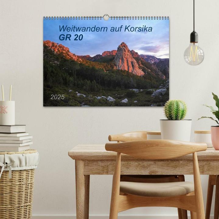 Produktbild Weitwandern auf Korsika GR 20 (Wandkalender 2025 DIN A3 quer), Monatskalender (A3)