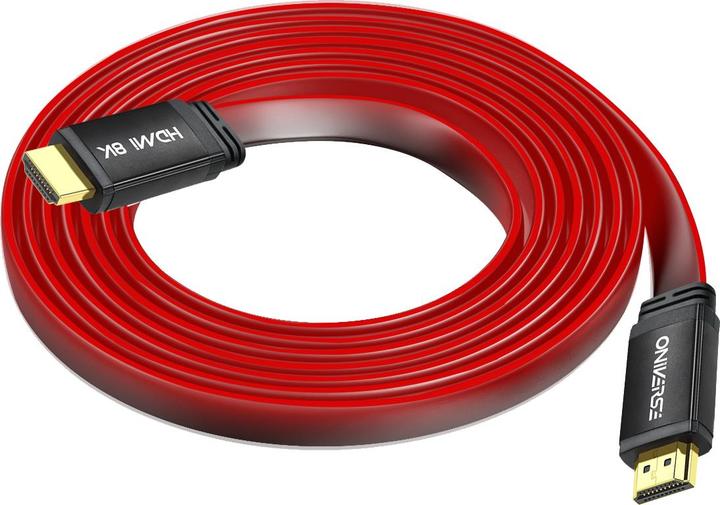 Actual product image Oniverse - Hdmi Led Cable 8K - Red (2 m)
