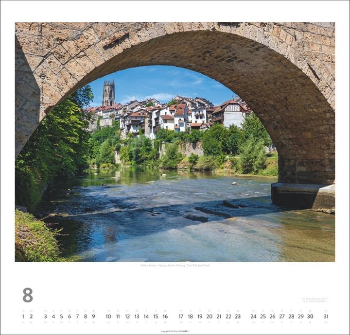 Produktbild Schweiz Kalender 2026 - Schönste Landschaften und Ansichten (48 x 46 cm, Harter Einband, Deutsch)