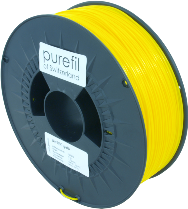 Produktbild Purefil Filament (bioTEC, 1.75 mm, 1000 g, Gelb)