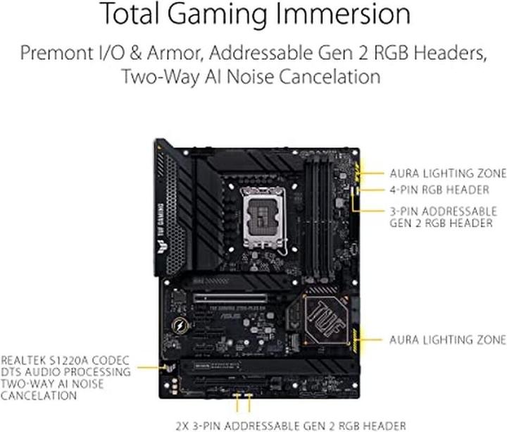 Actual product image ASUS TUF GAMING Z790-PLUS D4 (LGA 1700, Intel Z790, ATX)