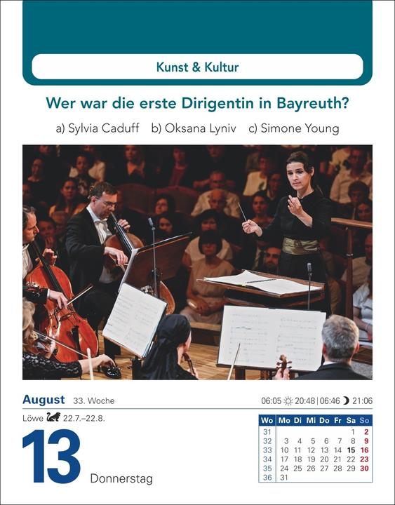 Produktbild Harenberg Allgemeinbildung Tagesabreisskalender 2026 - Das tägliche Wissens-Quiz