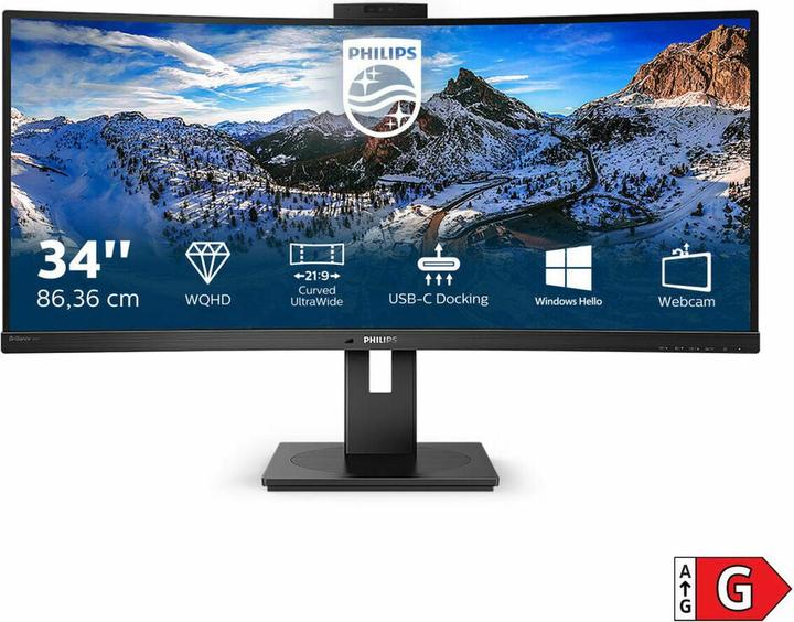 Produktbild Philips 346P1CRH/00 (3440 x 1440 Pixel, 34")