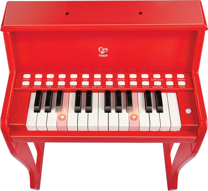 Produktbild Hape Leuchttasten-Piano mit Hocker, rot FSC