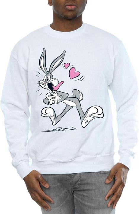Actual product image Looney Tunes Mens Bugs Bunny In Love Sweatshirt (3XL)