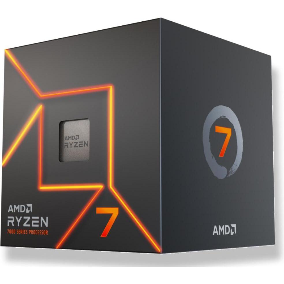 AMD Ryzen 7 7700, Ryzen™ 7, Sockel AM5, 5 nm, Box,, 3,8 GHz (AM5, 3.80 GHz, 8 -Core), Prozessor