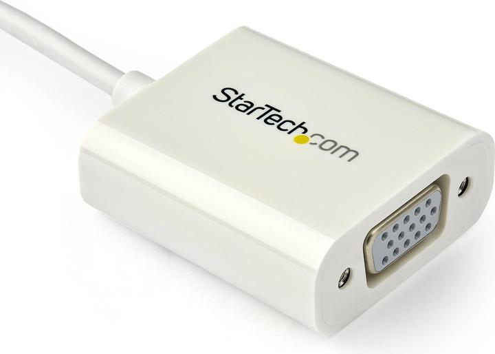Actual product image StarTech USB-C To VGA Adapter - White (VGA, 18 cm)