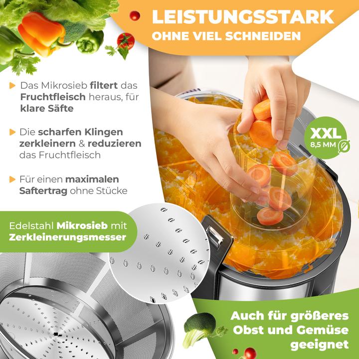 Produktbild Kesser Entsafter für Obst und Gemüse (Silber/Schwarz)
