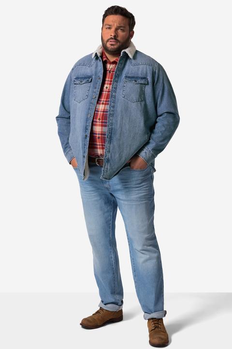 Image du produit John F. Gee Denimjacke, gefüttert, langarm, Kent Kragen, Pattentaschen, bis Gr. 8XL (XL)