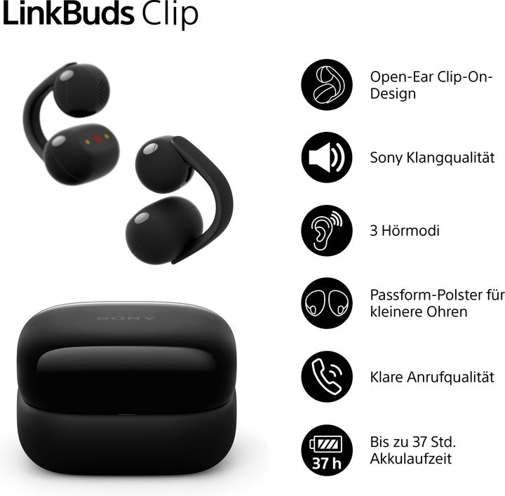 Produktbild Sony LinkBuds Clip (9 h, Kabellos)